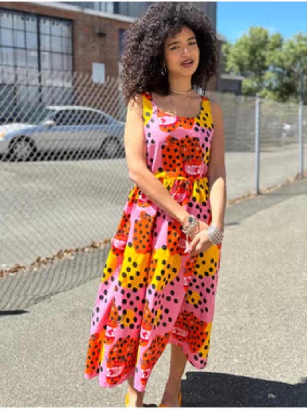 Nooworks Micotti Cat Print Naomi Dress - Picture 5 of 5
